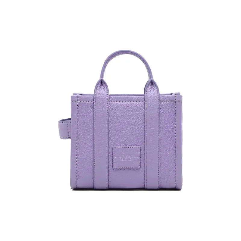 MARC JACOBS Full Grain Leather Tote Bag Shopping Bag Shoulder Bag Crossbody Bag Handbag Extra Mini Women's Purple-2