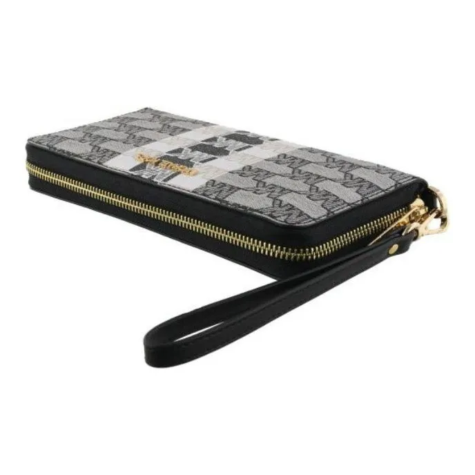 MICHAEL KORS Jet Set Travel PVC With Leather Wallet Women's Black-5