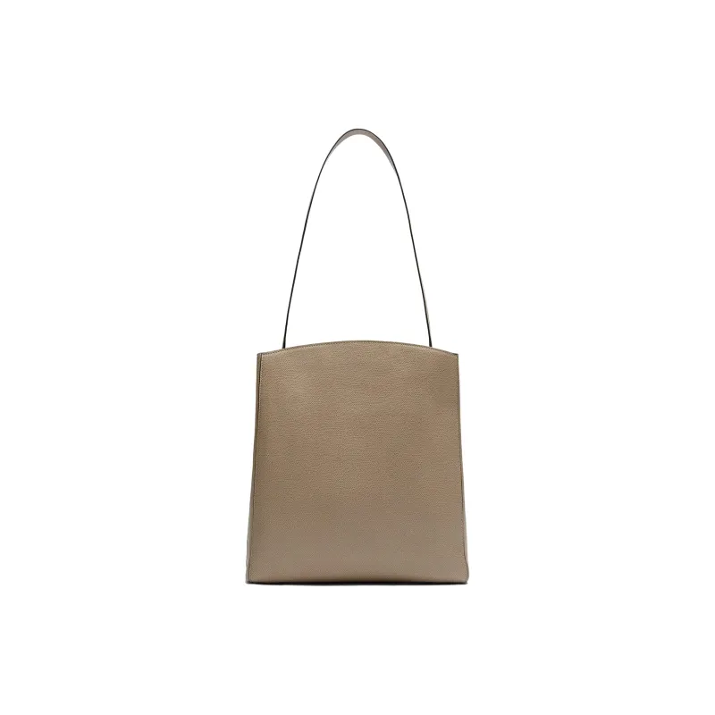 Valextra Brera Millepunte Calfskin Crossbody Handbag, Shoulder Bag Women's Oyster Brown-1