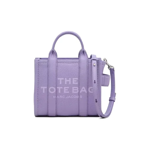 MARC JACOBS Full Grain Leather Tote Bag Shopping Bag Shoulder Bag Crossbody Bag Handbag Extra Mini Women's Purple