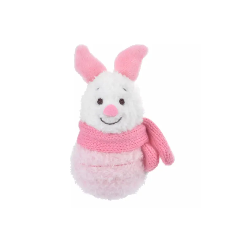 Disney 2023 Winter Duffy And Friends Snowman Series Piglet Dolls Plush Pendant 11.5cm Height-0