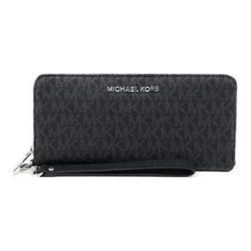 MICHAEL KORS Jet Set Leather Wallet Regular Women's Black