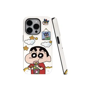 VICY Phone Cases 15PROMAX/14PRO/13PRO Impact Resistant Couple Shinchan Cherry