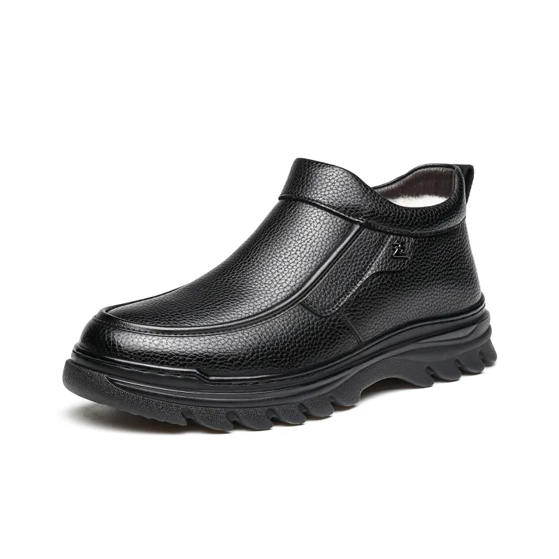 CHINT Men's Casual Shoes Men Low-Top Black-1