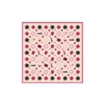 CARTIER Silk Scarves Women's Pink