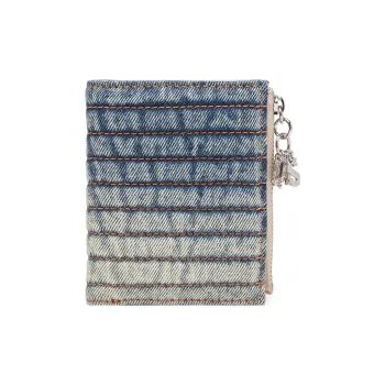 DIESEL Cotton Wallet Small Size Women's Blue
