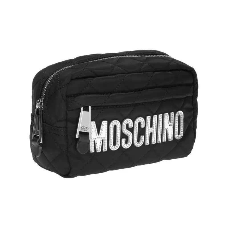 MOSCHINO Fabric Clutches Toiletry Bags Women's Black-1