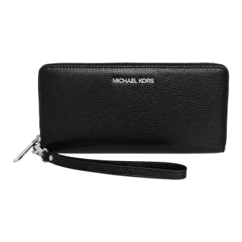 MICHAEL KORS Jet Set Travel Cow Leather Wallet Women's Black