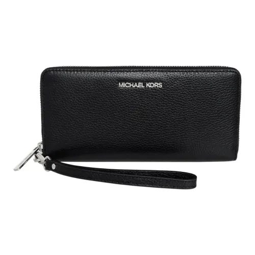 MICHAEL KORS Jet Set Travel Cow Leather Wallet Women's Black