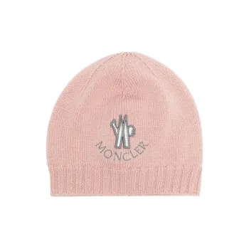 Moncler Logo patch Knitted Wool Beanie