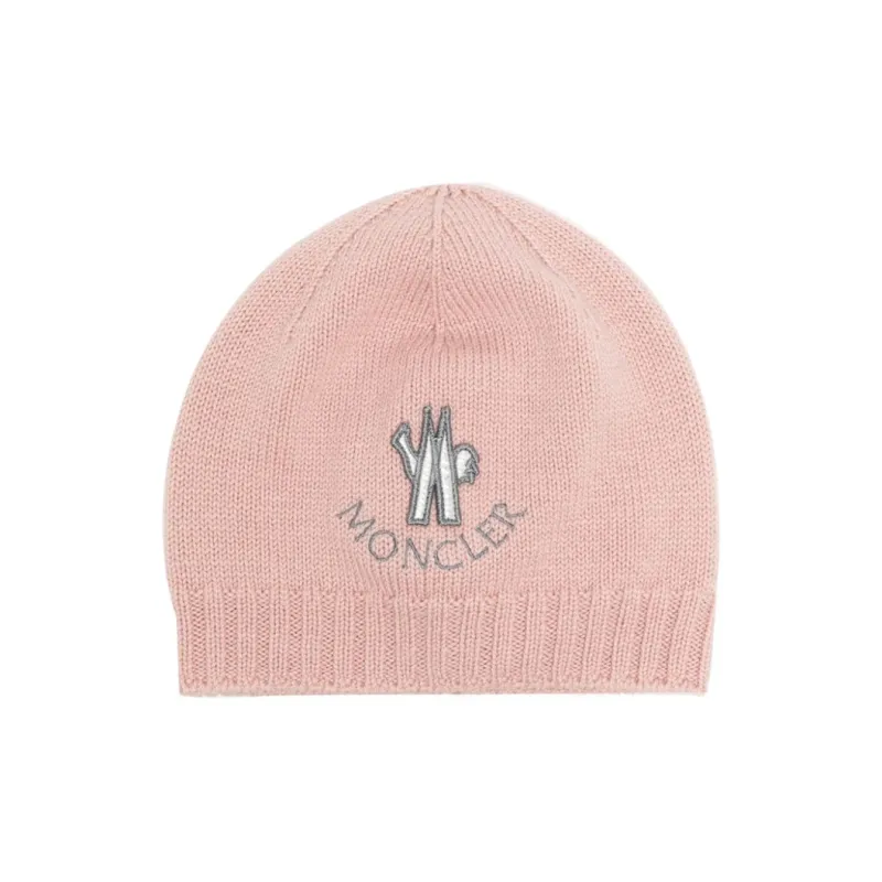 Moncler Logo patch Knitted Wool Beanie-0