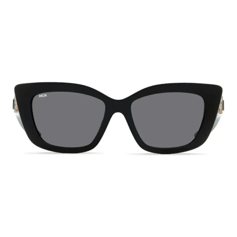 MCM Acetate Irregular Shape Sunglasses Women's Black-1