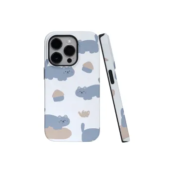 VICY PC Material Impact Resistant Kitten Strolling Phone Cases Compatible With Apple 16 Pro Max/15 Pro/14 Pro/13 Pro