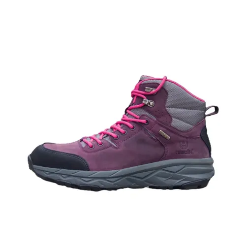 HIWALK Outdoor Shoes Women's Mid-Top Purple