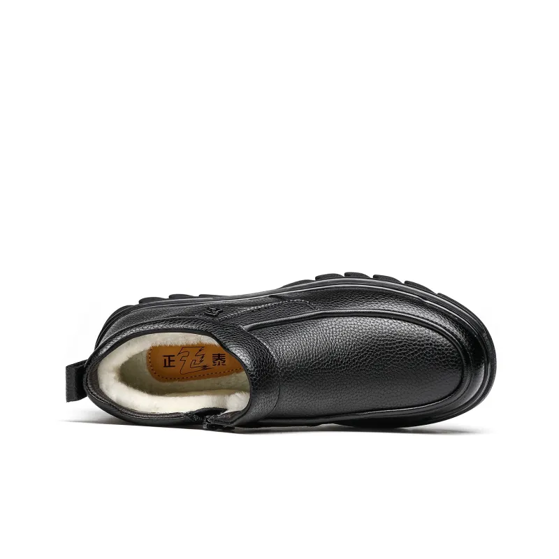 CHINT Men's Casual Shoes Men Low-Top Black-2