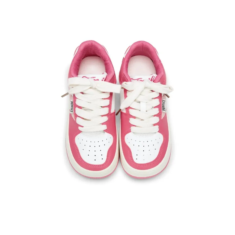 KARLIE KELLER Skateboard Shoes Women's Low Top Strawberry Red-4