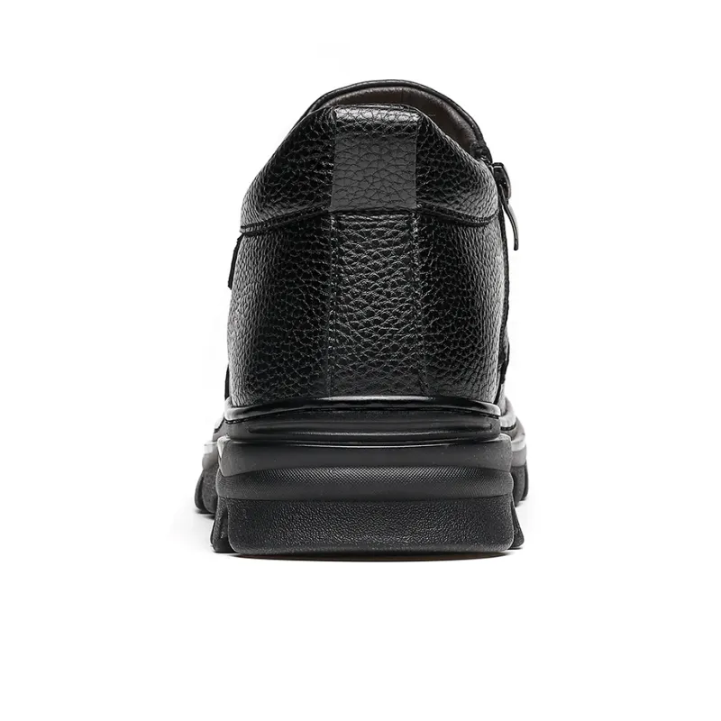 CHINT Men's Casual Shoes Men Low-Top Black-3