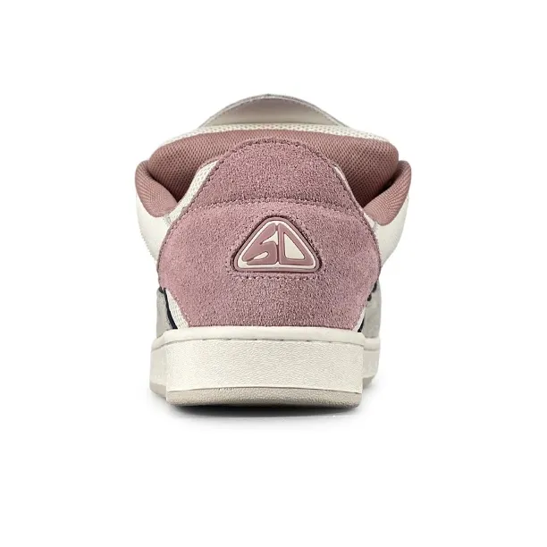 LuzaoT SUPER DRAG Low Top Skateboard Shoes Unisex White Peach Ice Cream-4