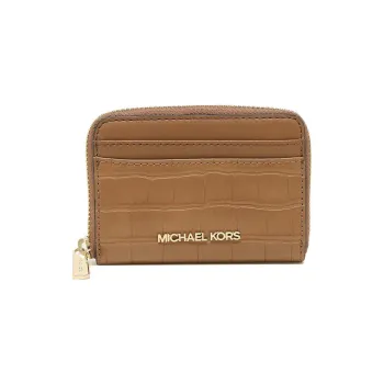 MICHAEL KORS Leather Coin Purse Wallet Medium Size Women's Yellow Brown