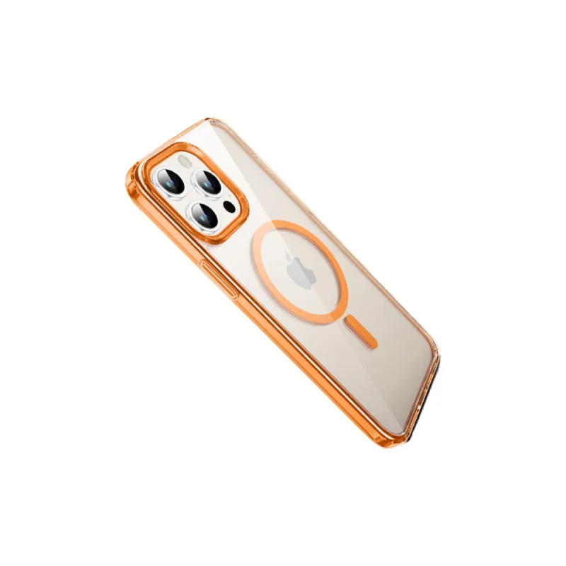 GAAOGKK Phone Cases Compatibility IPhone15/Pro/proma Transparent Air Cushion Impact Resistant Case With Magnetic Style-1