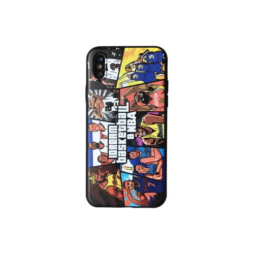 US8ACC Refreshing Trendy And Cool Phone Cases IPhone13/14/15/Pro/Ma Multiplayer Basketball Figure Print
