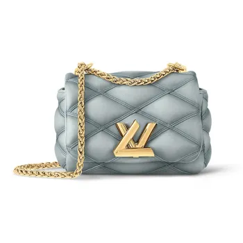 LOUIS VUITTON Leather Crossbody Bag Shoulder Bag Regular Women's Light Gray