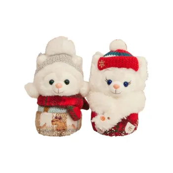 Disney 2023 Winter Day Duffy And Friends Snowman Collection Gelatoni & LinaBell Dolls Plush Pendant