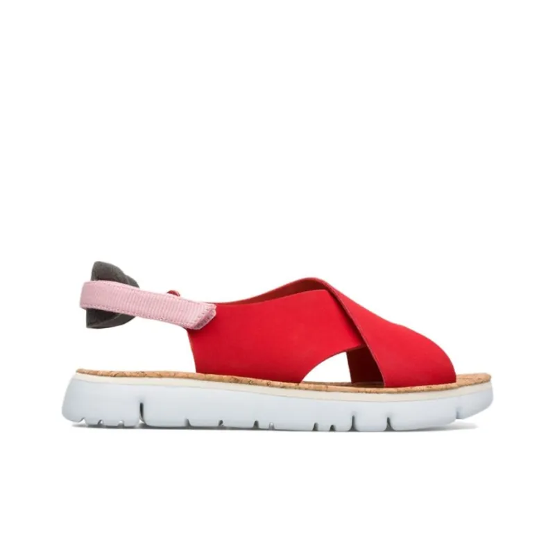 CAMPER Oruga Strap Sandals Women's Red-1