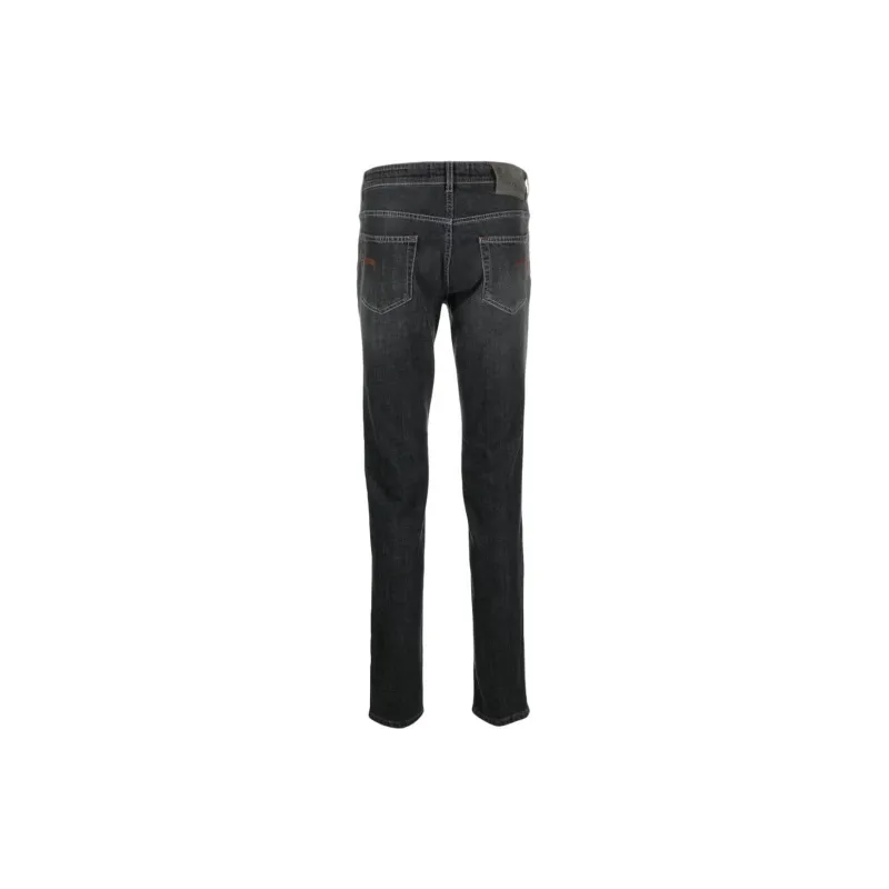 BARBA Logo patch Stretch Skinny Jeans-1