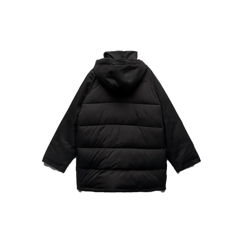ZARA Puffer Jacket Women's Black-1