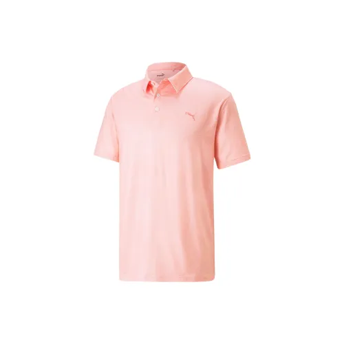 PUMA Cloudspun Primary Polo Shirts Men Pink