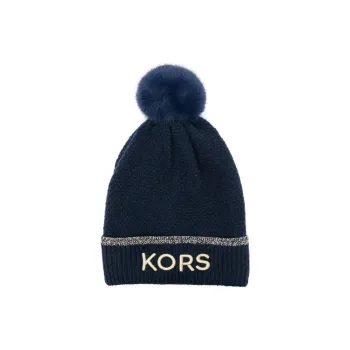 MICHAEL KORS Embroidered logo Pompom Beanie