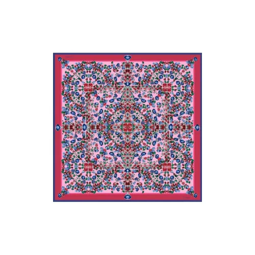 CARTIER Silk Scarves Women's Pink