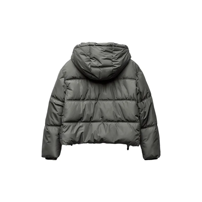 ZARA Puffer Jacket Women's Khaki-1