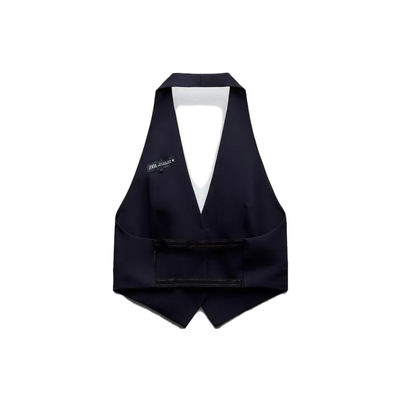 ZARA Tank Tops Women's Deep Sea Blue-1