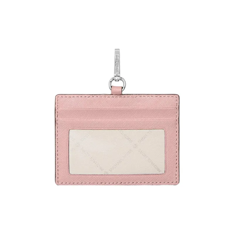MICHAEL KORS Jet Set Travel Saffiano Leather Card Holder Women's Blush Pink-2
