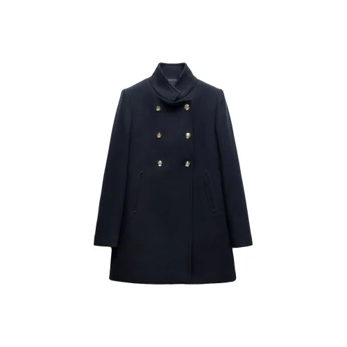 ZARA Coats Women's Blue