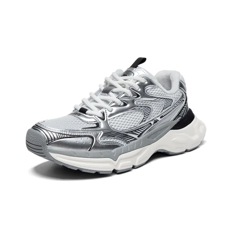 Kappa Hydrogen Track Anti Slip Wear Resistant Low Top Running Shoes Unisex Gray-3