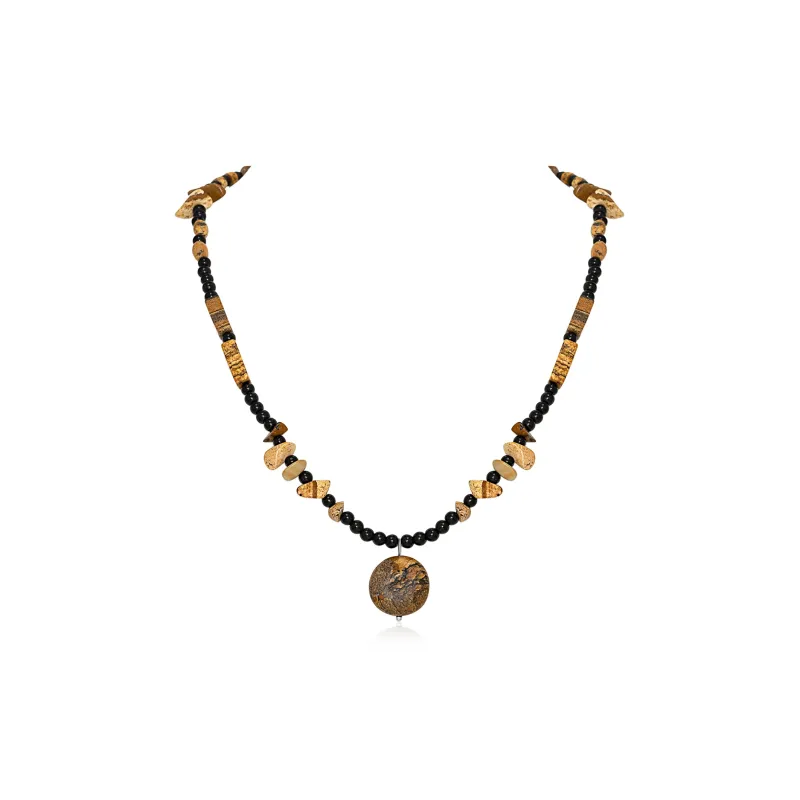 VOEX Colored Glaze Jade Necklaces Unisex-0
