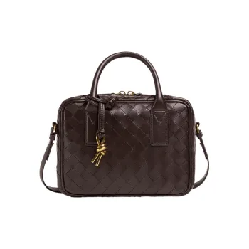 Bottega Veneta Sheepskin Shoulder Bag, Crossbody Bag, Handbag Small Size Women's Chocolate Brown