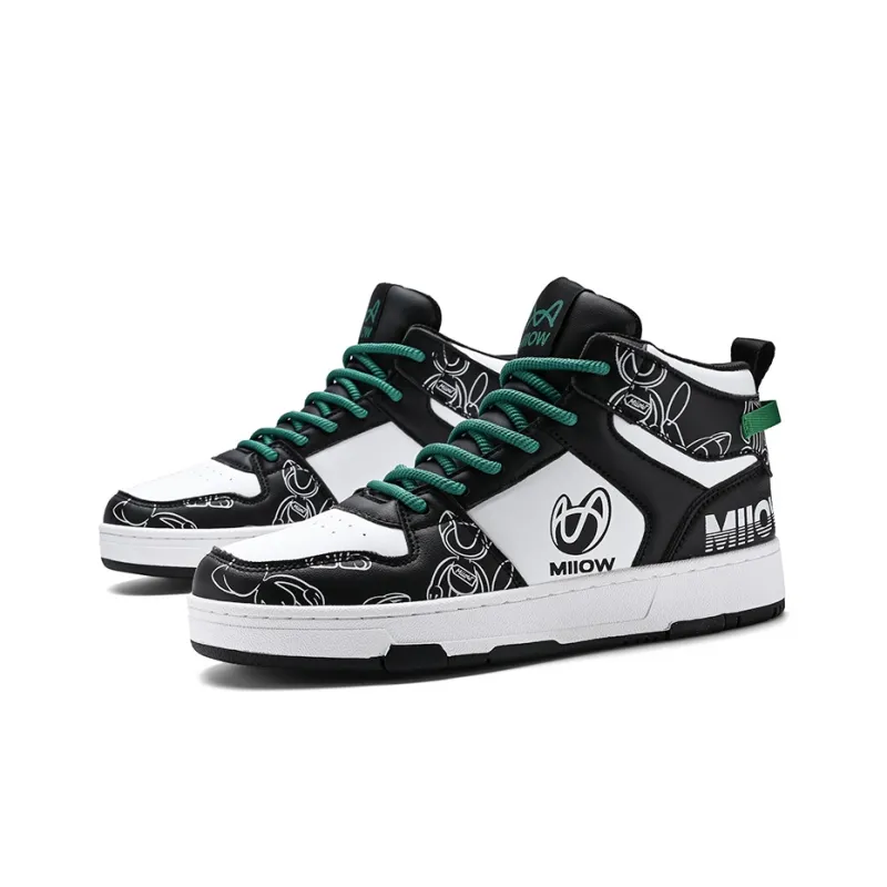 MIIOW Trend Party Series Anti-Slip And Wear-Resistant Height Increasing Coverage High-Top Skateboard Shoes Unisex-10