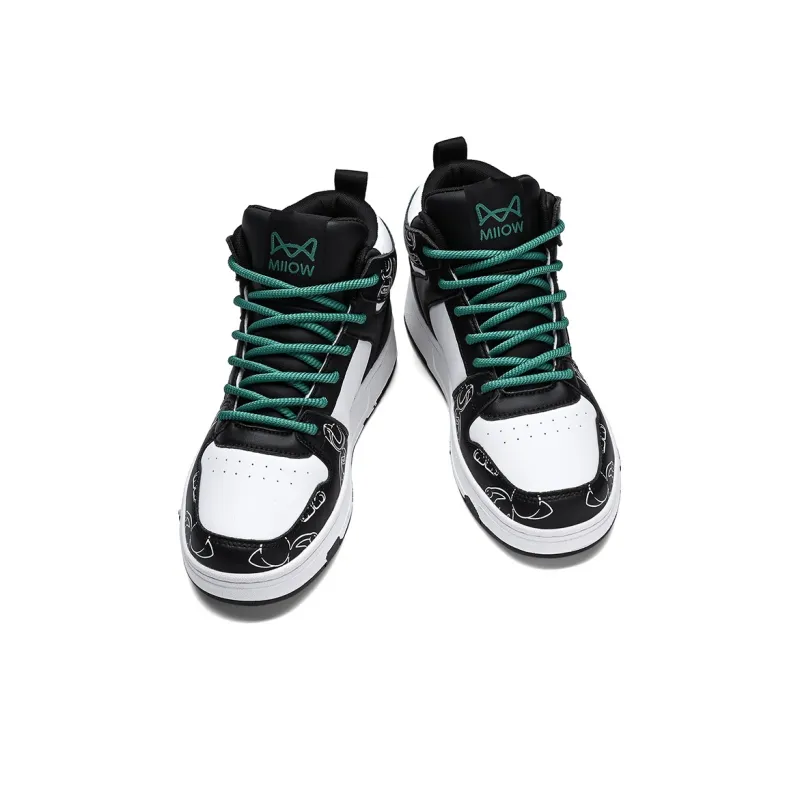 MIIOW Trend Party Series Anti-Slip And Wear-Resistant Height Increasing Coverage High-Top Skateboard Shoes Unisex-11