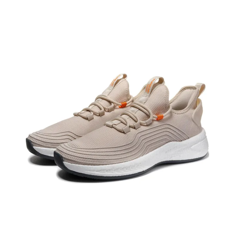 TOREAD Abrasion Resistant Low Top Running Shoes Men's Beige-2