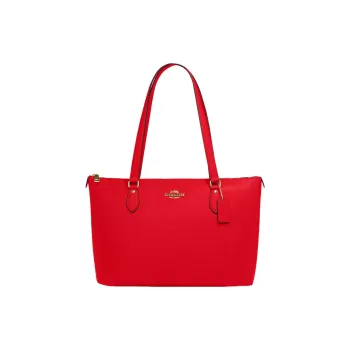 COACH Gallery Leather Tote Bag Shopping Bag Handbag Shoulder Bag Women's Red