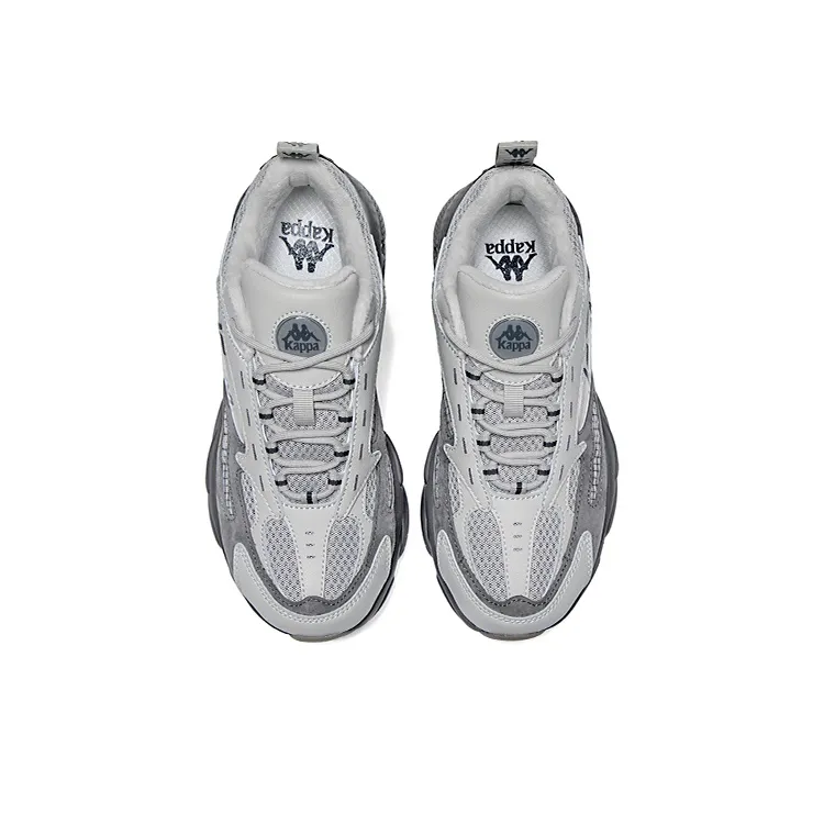 Kappa Warm And Wear Resistant Low Top Casual Running Shoes Unisex Moon Gray-3