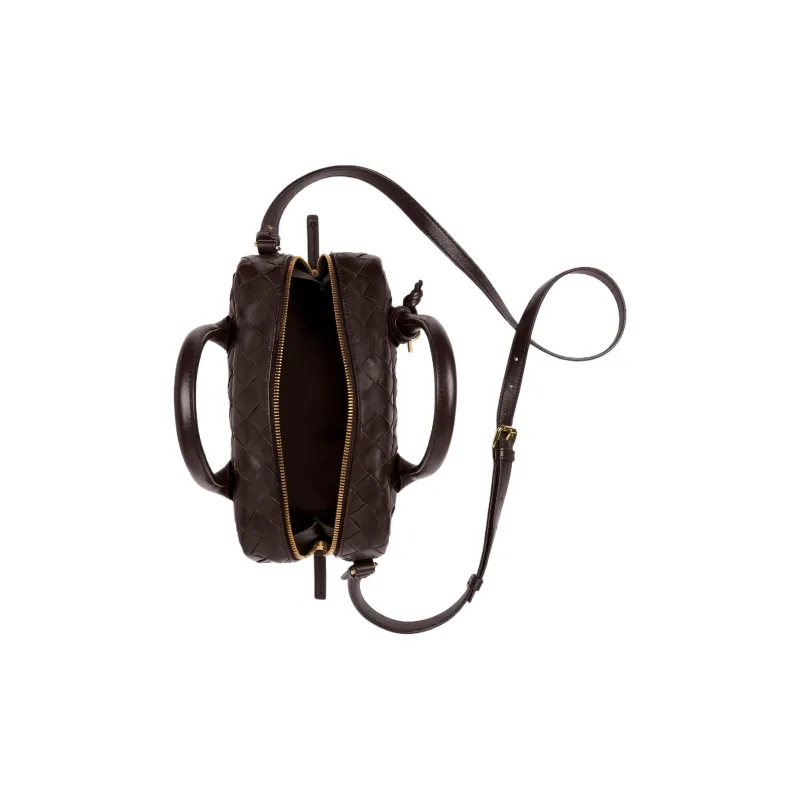 Bottega Veneta Sheepskin Shoulder Bag, Crossbody Bag, Handbag Trumpets Women's Chocolate Brown-2