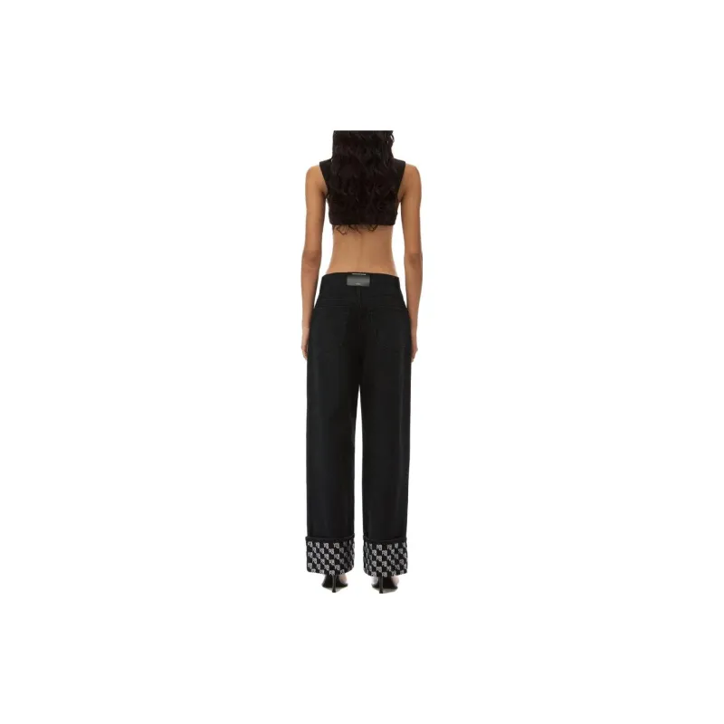 Alexander Wang Monogram Detailed Jeans-2