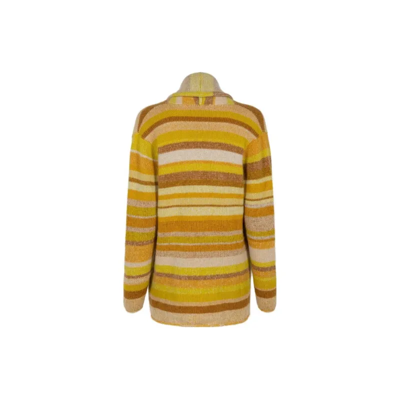 The Elder Statesman Stripe Italy Cardigan-1