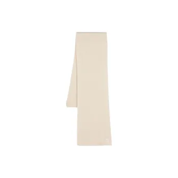 TOTEME Ribbed-knit Embroidered-logo Scarf