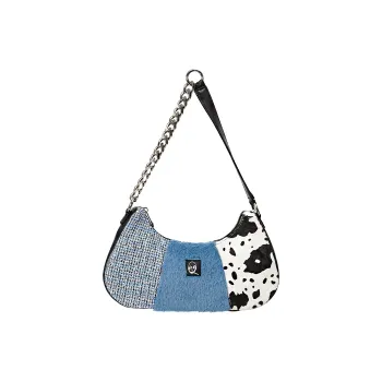 REBIRTH Premium Woven Fabric Handbag, Shoulder Bag Regular Women's Wild Blue